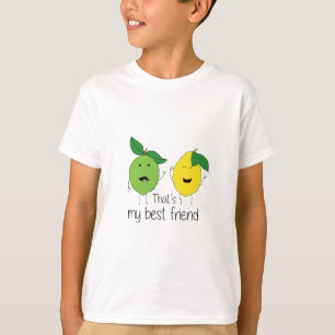 Lemon and Lime Best Friends BFF Lemon Art Besties T-Shirt