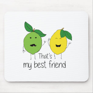 Lemon and Lime Best Friends Mouse Mat