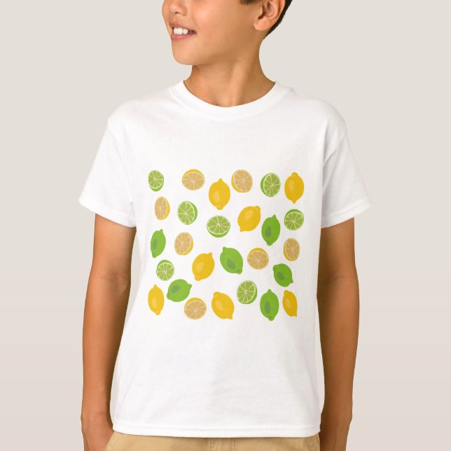 Lemon and Lime Pattern T-Shirt (Front)