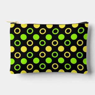 Lemon and Lime Rings and Polka Dots by STaylor Accessory Pouch