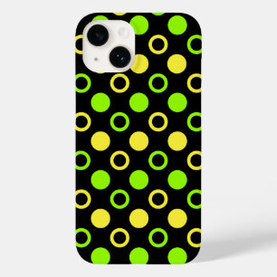 Lemon and Lime Rings and Polka Dots by STaylor Case-Mate iPhone 14 Case