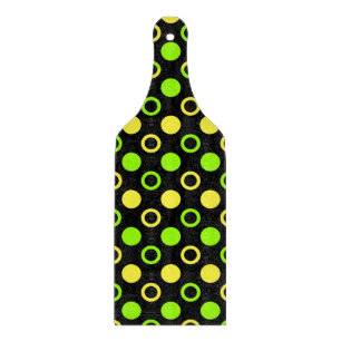 Lemon And Lime Rings And Polka Dots by STaylor Cutting Board