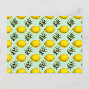 Lemon and olives Forever Post card