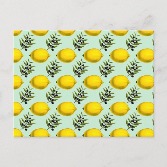 Lemon and olives Forever Post card (Front)
