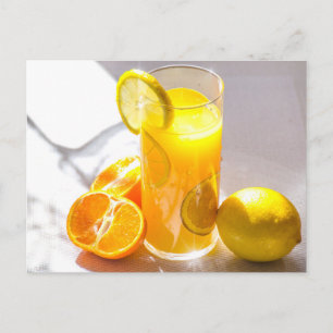 Lemon and Oranges Fruit Photography Postcard