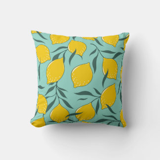 Lemon Art Fashion Abstract Seamless Cushion