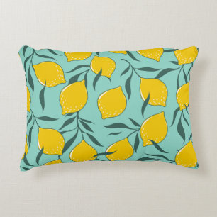 Lemon Art Fashion Abstract Seamless Decorative Cushion