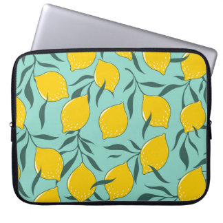 Lemon Art Fashion Abstract Seamless Laptop Sleeve