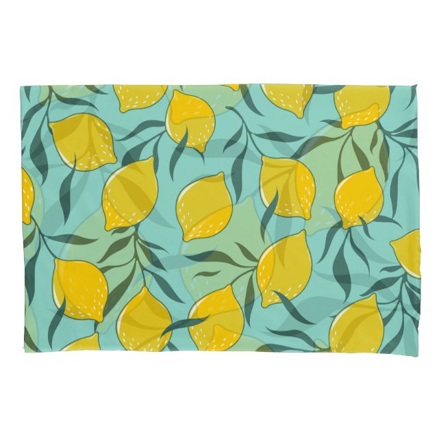 Lemon Art Fashion Abstract Seamless Pillowcase (Front)
