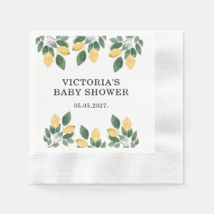 Lemon Baby Shower Candy Napkin