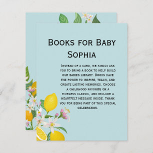 Lemon Baby Shower, Ciao Baby, Italian Theme Enclosure Card