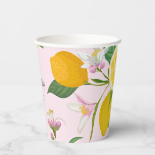 Lemon Baby Shower, Ciao Baby, Italian Theme  Paper Cups
