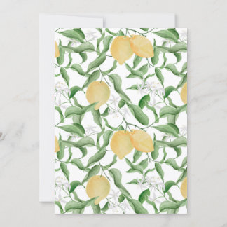 Lemon Baby Shower Invitation