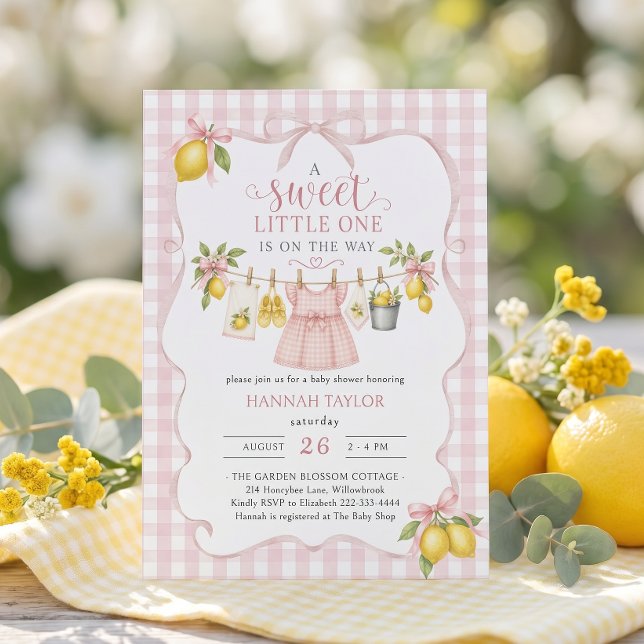 Lemon Baby Shower Invitation (Creator Uploaded)