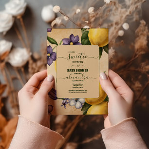 Lemon Baby Shower Invitation