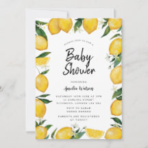 Lemon Baby Shower
