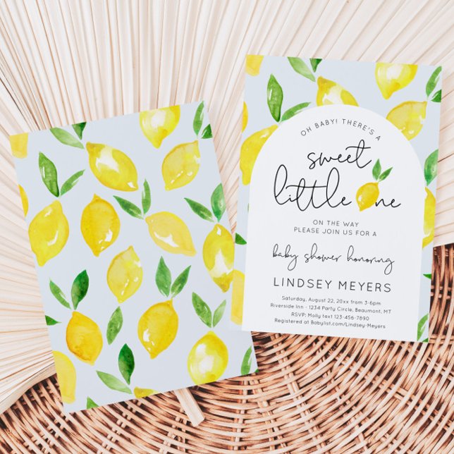 Lemon Baby Shower Invitation | Citrus Shower (Creator Uploaded)