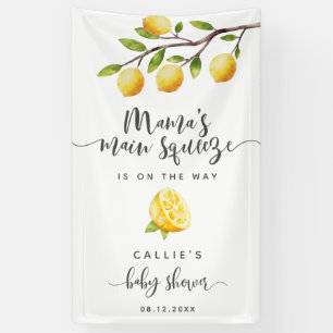 Lemon Baby Shower Main Squeeze Welcome Banner