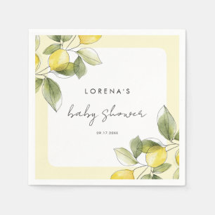 Lemon Baby Shower Napkin