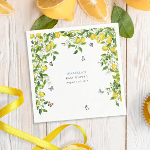 Lemon Baby Shower Napkin