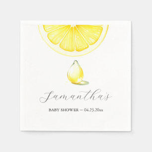 Lemon Baby Shower Napkin