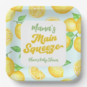 Lemon Baby Shower  Paper Plate