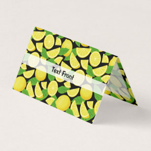 Lemon Background Business Card