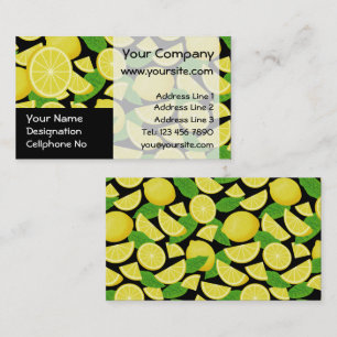 Lemon Background Business Card