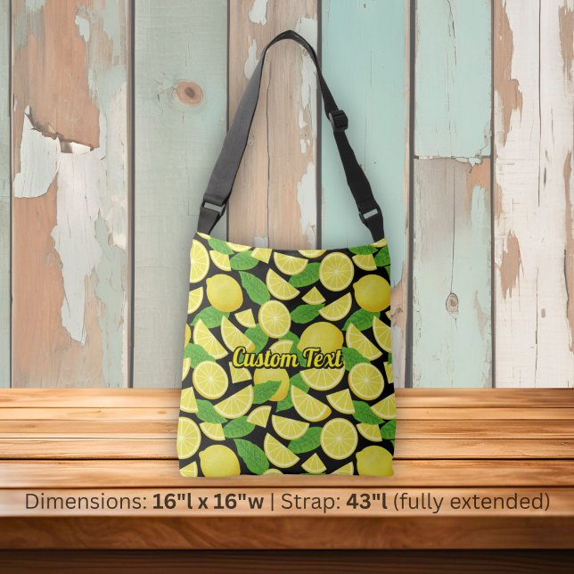 Lemon Background Crossbody Bag (Creator Uploaded)
