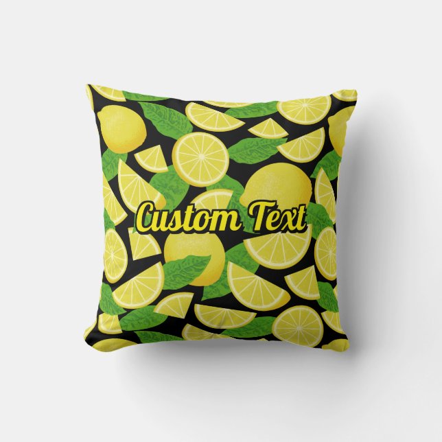 Lemon Background Cushion (Front)