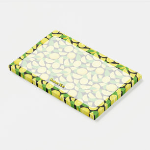 Lemon Background Post-it Notes