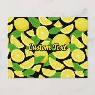 Lemon Background Postcard