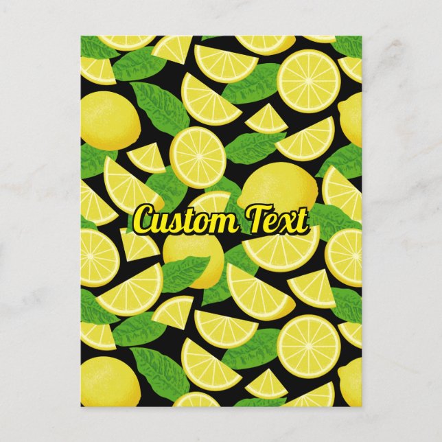Lemon Background Postcard (Front)