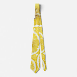 Lemon background tie