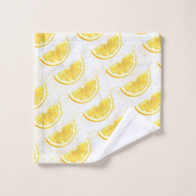 Lemon Bath Towel Set (Wash Cloth)