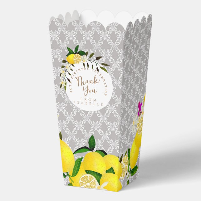 Lemon Birthday  Favour Box (Front)