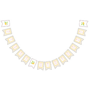 Lemon birthday grandmillennial bunting banner