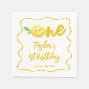 Lemon Birthday Napkin