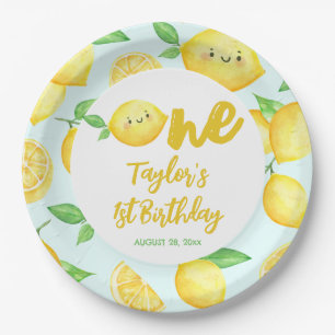 Lemon Birthday Paper Plate