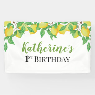 Lemon Birthday Personalized banner