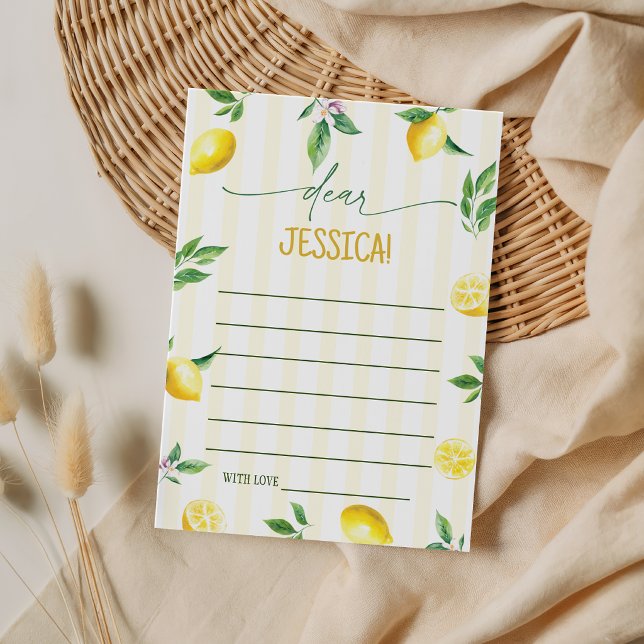 Lemon Birthday Time Capsule Cards (Creator Uploaded)