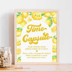 Lemon Birthday Time Capsule Game Poster