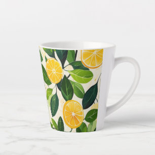 "Lemon Bliss Espresso Cups" Latte Mug