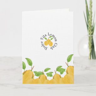 Lemon Bloom Collection Birthday Card