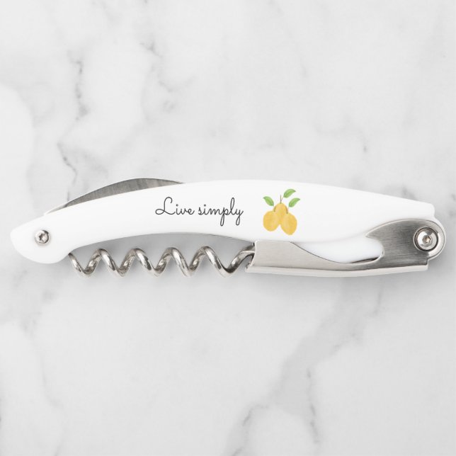 Lemon Bloom Collection Corkscrew (Back)