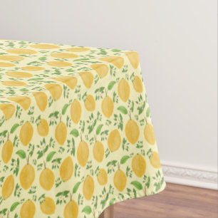 Lemon Bloom Collection Yellow pattern Tablecloth