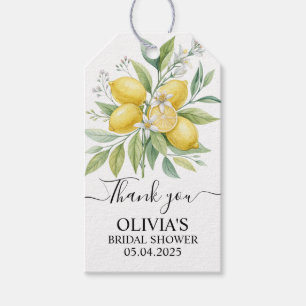 Lemon Blossom Bridal Shower Gift Tags