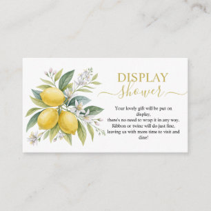 Lemon Blossom Display Shower Enclosure Card