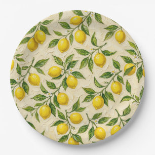 Lemon Blossom Pattern Plate