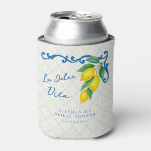 Lemon Blue La Dolce Vita Italian Inspired Bridal Can Cooler